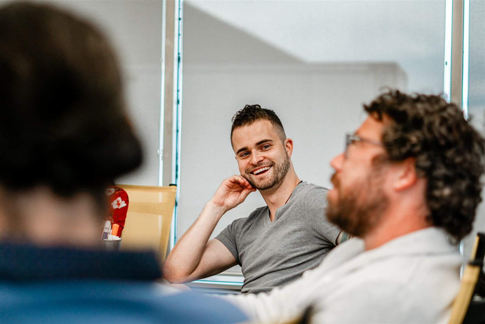 A relaxed, candid conversation between two Social Launch Labs team members